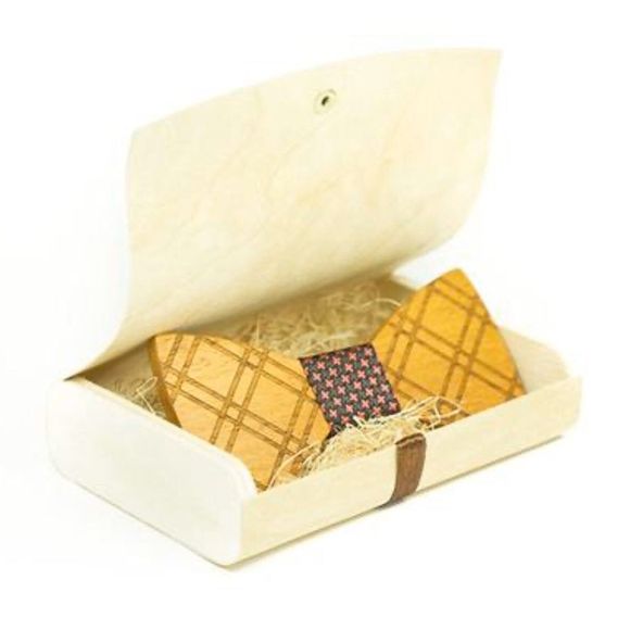 COPY - Gorgeous Wood Bowtie Modgoo Red & black - Picture 4 of 6